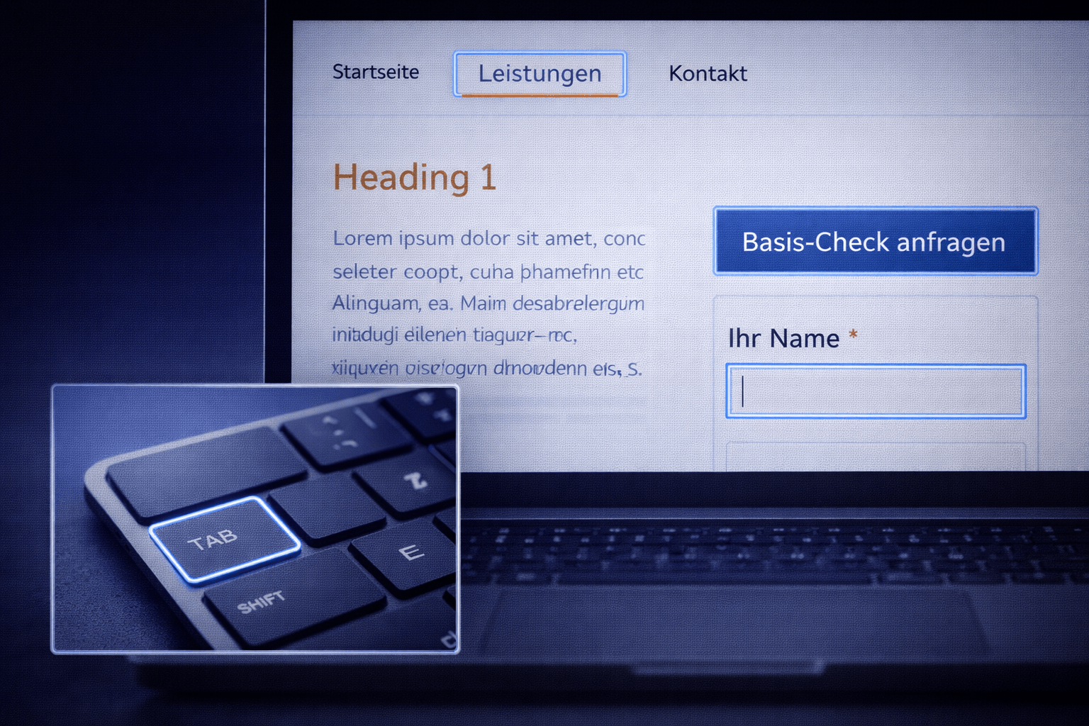 Quick-Win 1: Fokus sichtbar machen (Keyboard+UX+Professionalität)